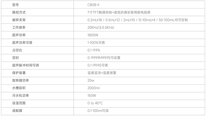 測博-超聲波-技術(shù)參數(shù)